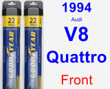 Front Wiper Blade Pack for 1994 Audi V8 Quattro - Assurance