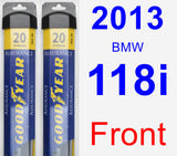 Front Wiper Blade Pack for 2013 BMW 118i - Assurance