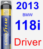 Driver Wiper Blade for 2013 BMW 118i - Assurance