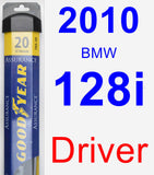 Driver Wiper Blade for 2010 BMW 128i - Assurance