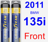 Front Wiper Blade Pack for 2011 BMW 135i - Assurance