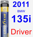 Driver Wiper Blade for 2011 BMW 135i - Assurance