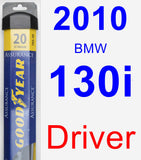 Driver Wiper Blade for 2010 BMW 130i - Assurance