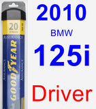 Driver Wiper Blade for 2010 BMW 125i - Assurance