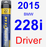 Driver Wiper Blade for 2015 BMW 228i - Assurance
