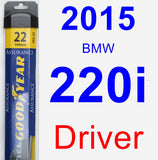 Driver Wiper Blade for 2015 BMW 220i - Assurance