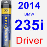 Driver Wiper Blade for 2014 BMW 235i - Assurance