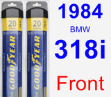 Front Wiper Blade Pack for 1984 BMW 318i - Assurance