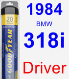 Driver Wiper Blade for 1984 BMW 318i - Assurance