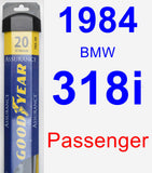 Passenger Wiper Blade for 1984 BMW 318i - Assurance