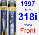 Front Wiper Blade Pack for 1997 BMW 318i - Assurance