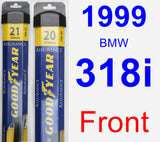 Front Wiper Blade Pack for 1999 BMW 318i - Assurance