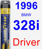 Driver Wiper Blade for 1996 BMW 328i - Assurance