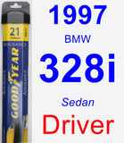 Driver Wiper Blade for 1997 BMW 328i - Assurance