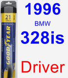 Driver Wiper Blade for 1996 BMW 328is - Assurance