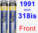 Front Wiper Blade Pack for 1991 BMW 318is - Assurance