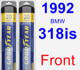 Front Wiper Blade Pack for 1992 BMW 318is - Assurance