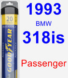 Passenger Wiper Blade for 1993 BMW 318is - Assurance