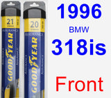 Front Wiper Blade Pack for 1996 BMW 318is - Assurance