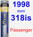 Passenger Wiper Blade for 1998 BMW 318is - Assurance