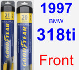 Front Wiper Blade Pack for 1997 BMW 318ti - Assurance