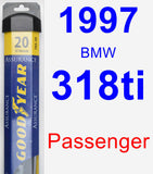 Passenger Wiper Blade for 1997 BMW 318ti - Assurance