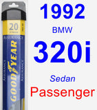 Passenger Wiper Blade for 1992 BMW 320i - Assurance