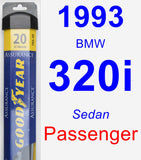 Passenger Wiper Blade for 1993 BMW 320i - Assurance
