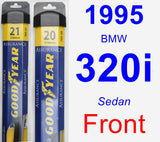 Front Wiper Blade Pack for 1995 BMW 320i - Assurance