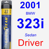 Driver Wiper Blade for 2001 BMW 323i - Assurance