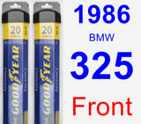 Front Wiper Blade Pack for 1986 BMW 325 - Assurance
