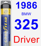 Driver Wiper Blade for 1986 BMW 325 - Assurance