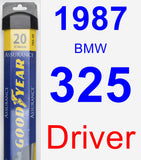 Driver Wiper Blade for 1987 BMW 325 - Assurance