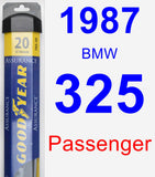 Passenger Wiper Blade for 1987 BMW 325 - Assurance