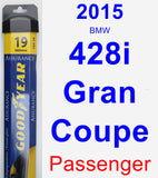 Passenger Wiper Blade for 2015 BMW 428i Gran Coupe - Assurance