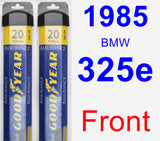 Front Wiper Blade Pack for 1985 BMW 325e - Assurance