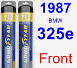 Front Wiper Blade Pack for 1987 BMW 325e - Assurance