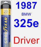 Driver Wiper Blade for 1987 BMW 325e - Assurance