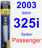 Passenger Wiper Blade for 2003 BMW 325i - Assurance