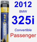 Passenger Wiper Blade for 2012 BMW 325i - Assurance