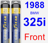 Front Wiper Blade Pack for 1988 BMW 325i - Assurance