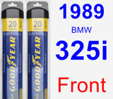 Front Wiper Blade Pack for 1989 BMW 325i - Assurance