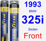 Front Wiper Blade Pack for 1993 BMW 325i - Assurance