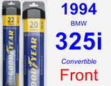 Front Wiper Blade Pack for 1994 BMW 325i - Assurance