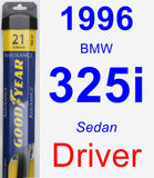 Driver Wiper Blade for 1996 BMW 325i - Assurance