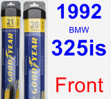 Front Wiper Blade Pack for 1992 BMW 325is - Assurance