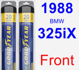 Front Wiper Blade Pack for 1988 BMW 325iX - Assurance