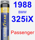 Passenger Wiper Blade for 1988 BMW 325iX - Assurance