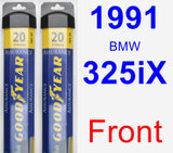 Front Wiper Blade Pack for 1991 BMW 325iX - Assurance