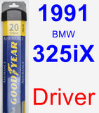 Driver Wiper Blade for 1991 BMW 325iX - Assurance